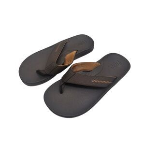 Flojos Men's Flip Flops Brown 9